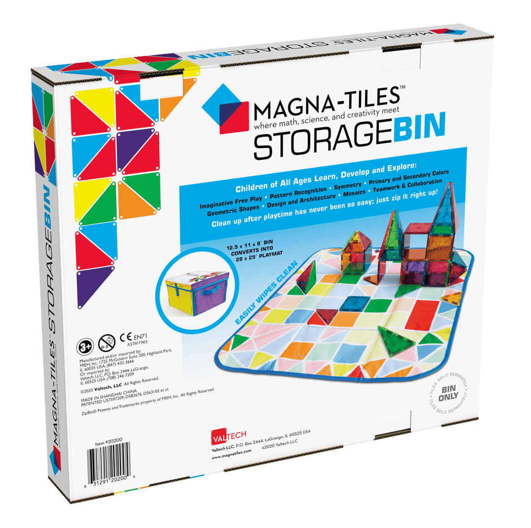 Magna-Tiles Storage Bin &amp; Interactive Play-Mat