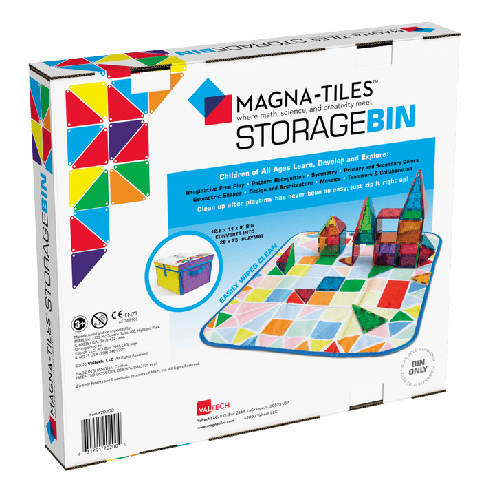 Magna-Tiles Storage Bin &amp; Interactive Play-Mat