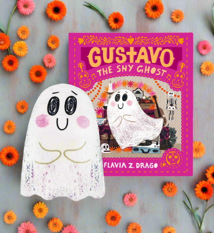 Gustavo, the Shy Ghost 16" Puppet &amp; Hardcover Book Set