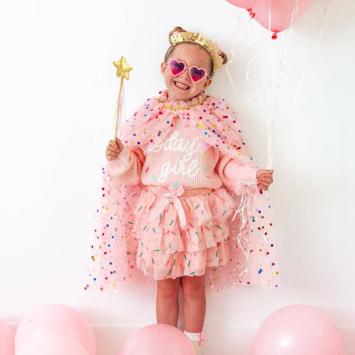 Birthday Girl Sprinkle Knit Sweater