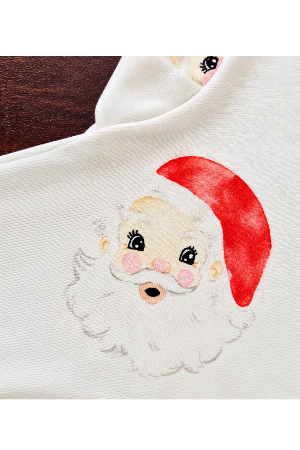 Vintage Santa Bamboo Pajamas - White