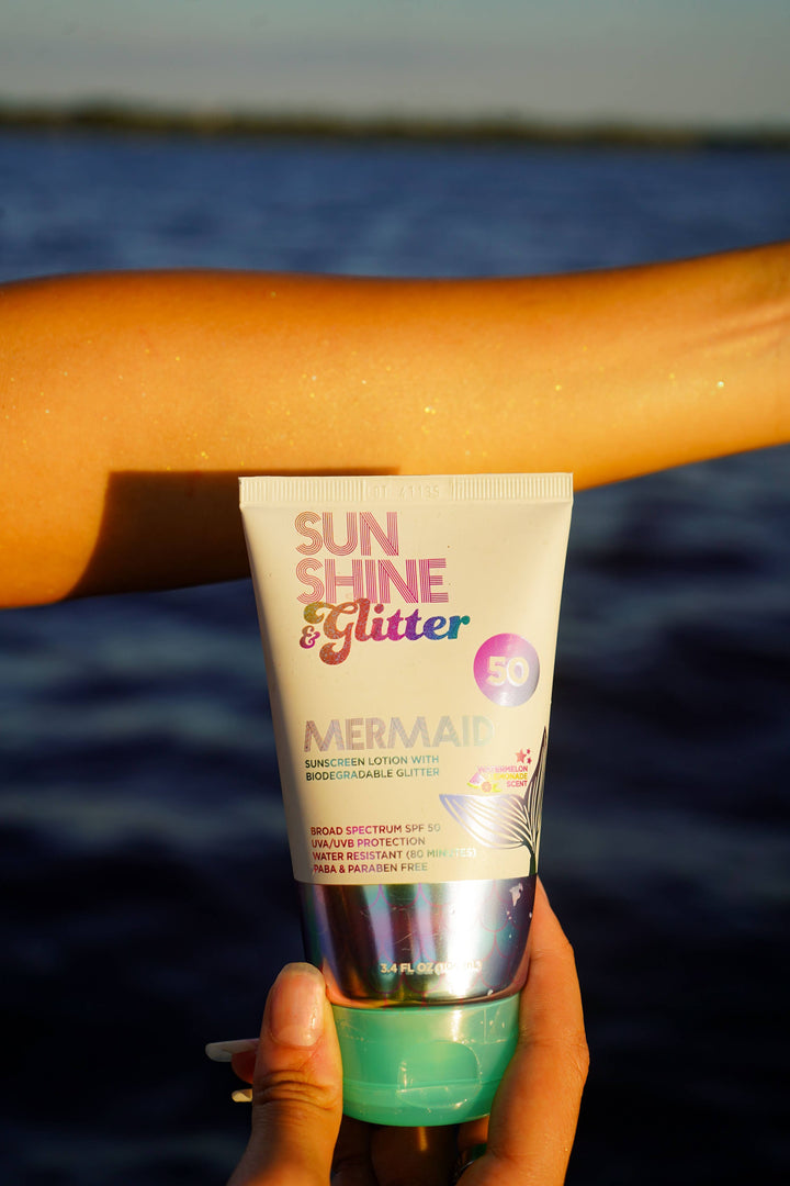 S&amp;G Mermaid Biodegradable Glitter SPF 50 TUBE