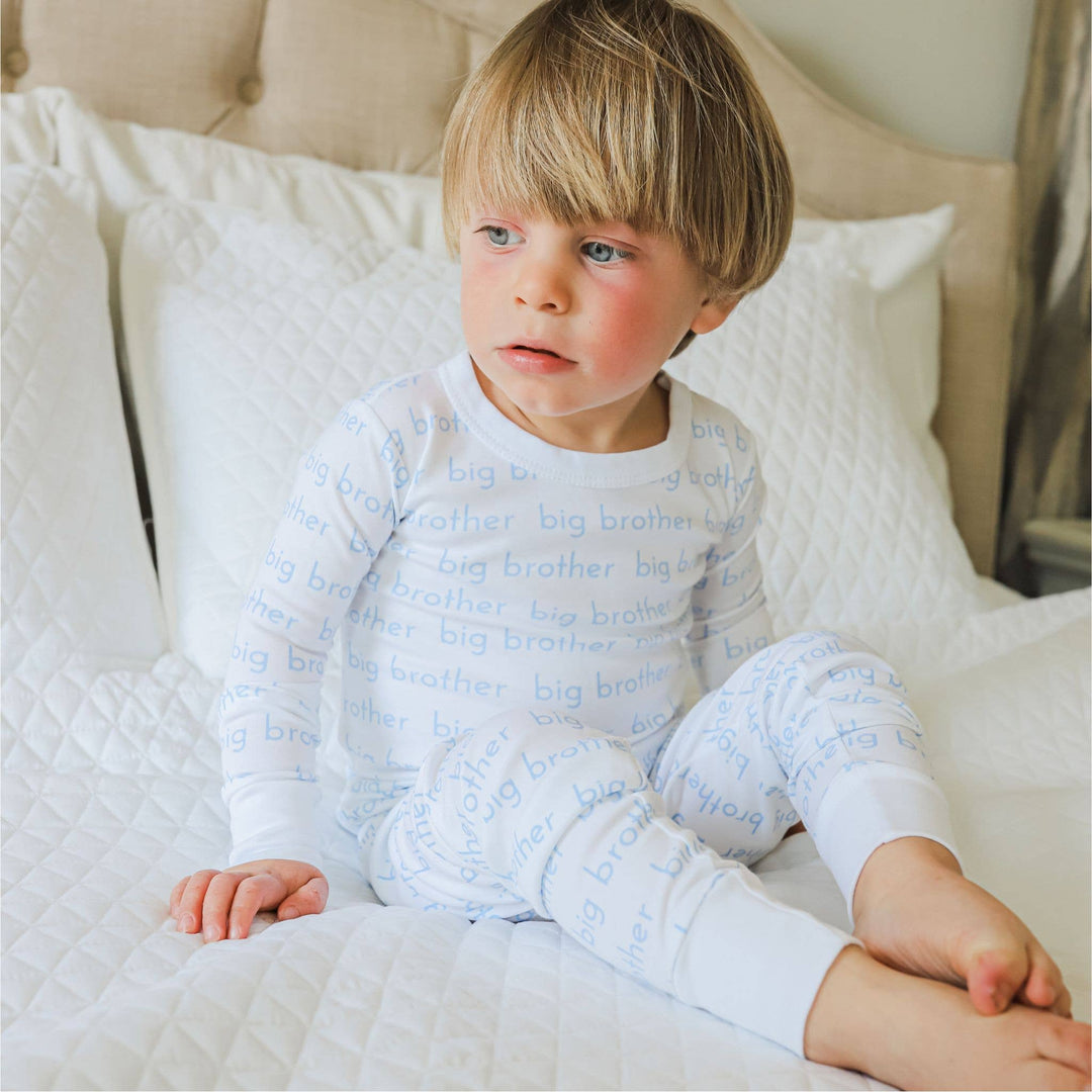 Big Brother Print Long Sleeve Pajamas