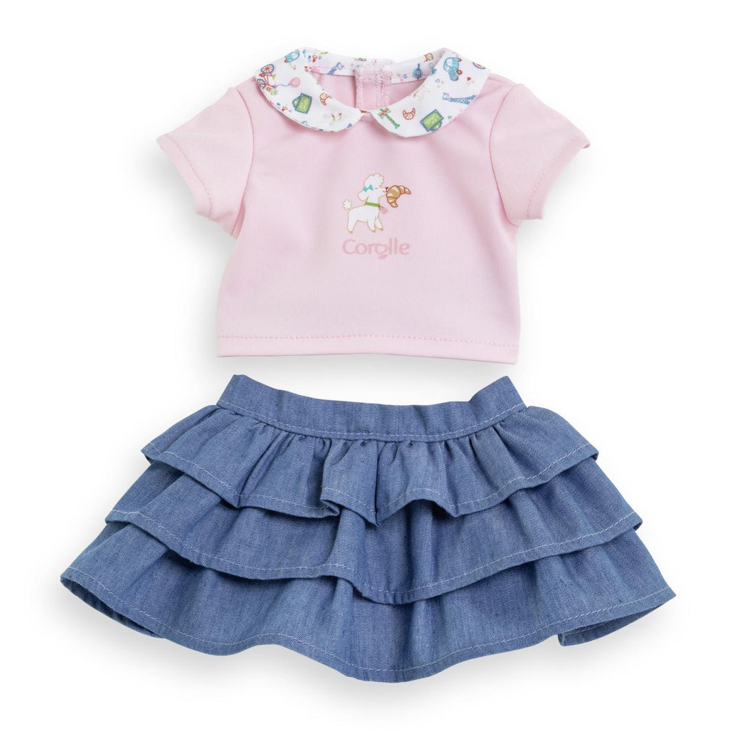 Corolle 12" Ruffle Skirt+T-Shirt