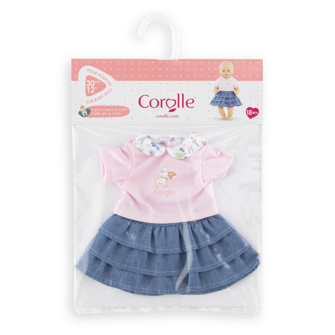 Corolle 12" Ruffle Skirt+T-Shirt