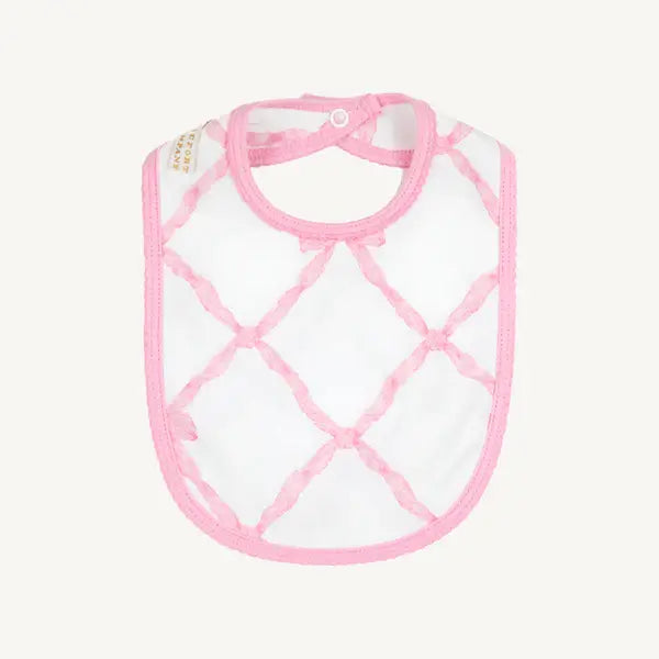 Burp Me Bib Belle Meade Bow/Pier Party Pink