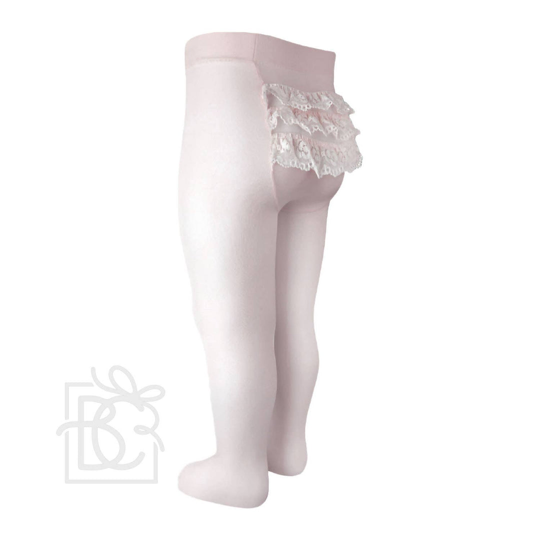 Bottom Lace Microfiber Tights