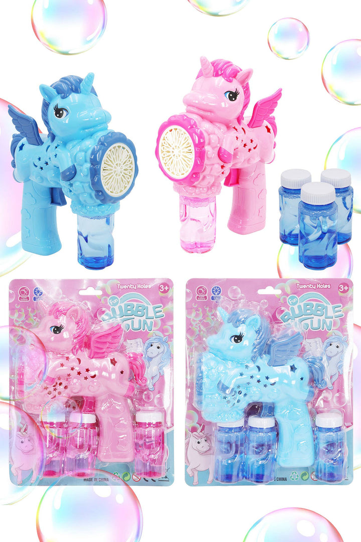 Unicorn Led Light-up Bubble Maker Blast Gun