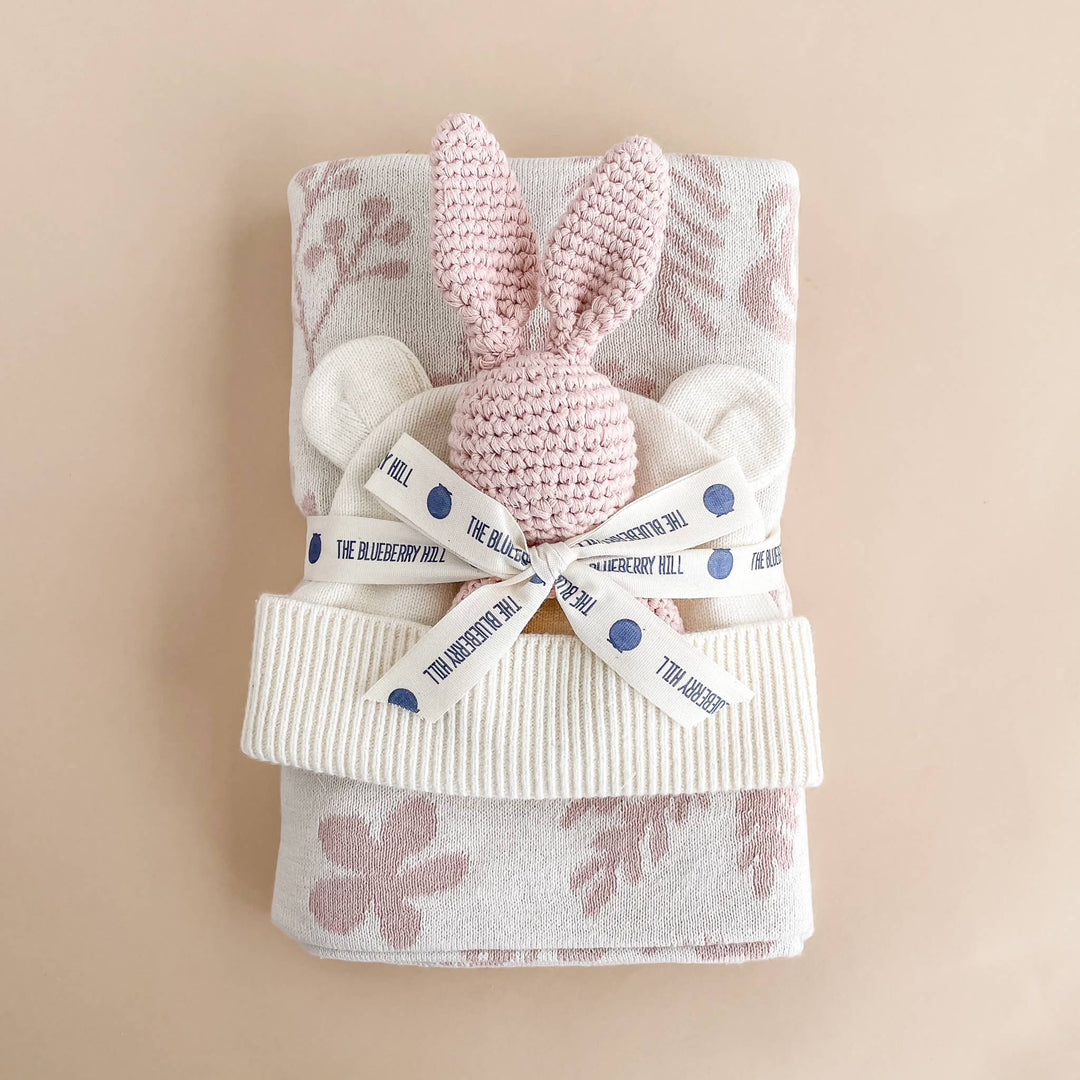Teether Bunny Pink Easter Rattle Spring Summer Baby Gift