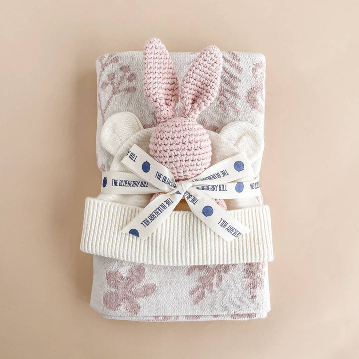 Teether Bunny Pink Easter Rattle Spring Summer Baby Gift