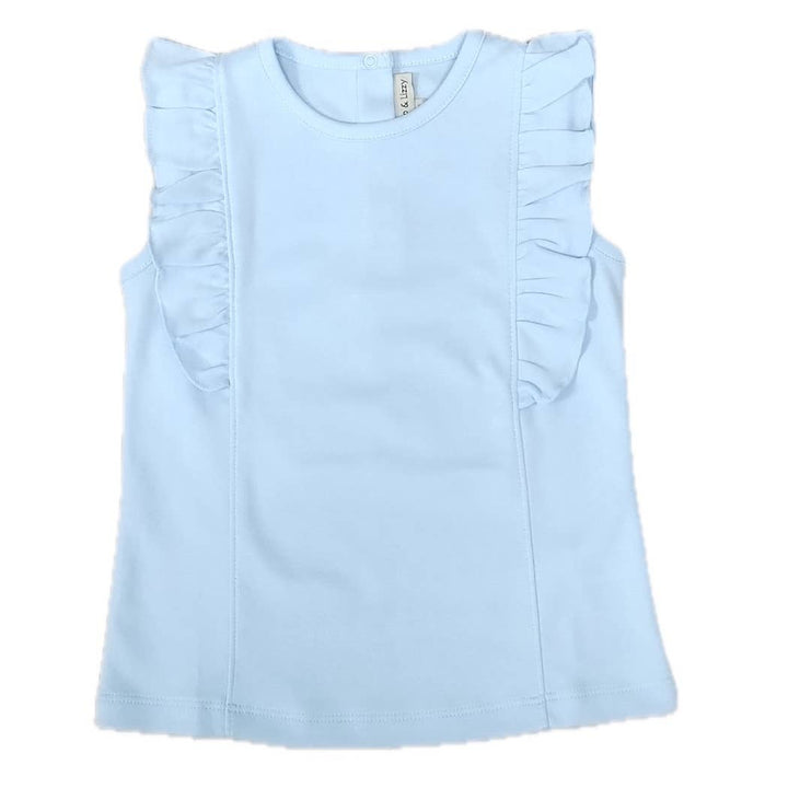 Sky Blue Girl’s Pima Top