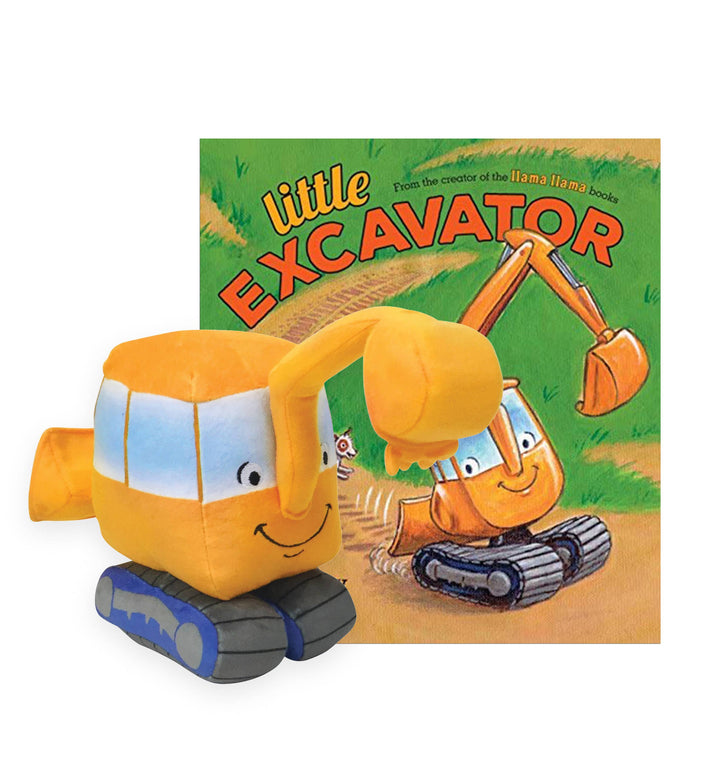 Little Excavator Plush with Hardcover Book