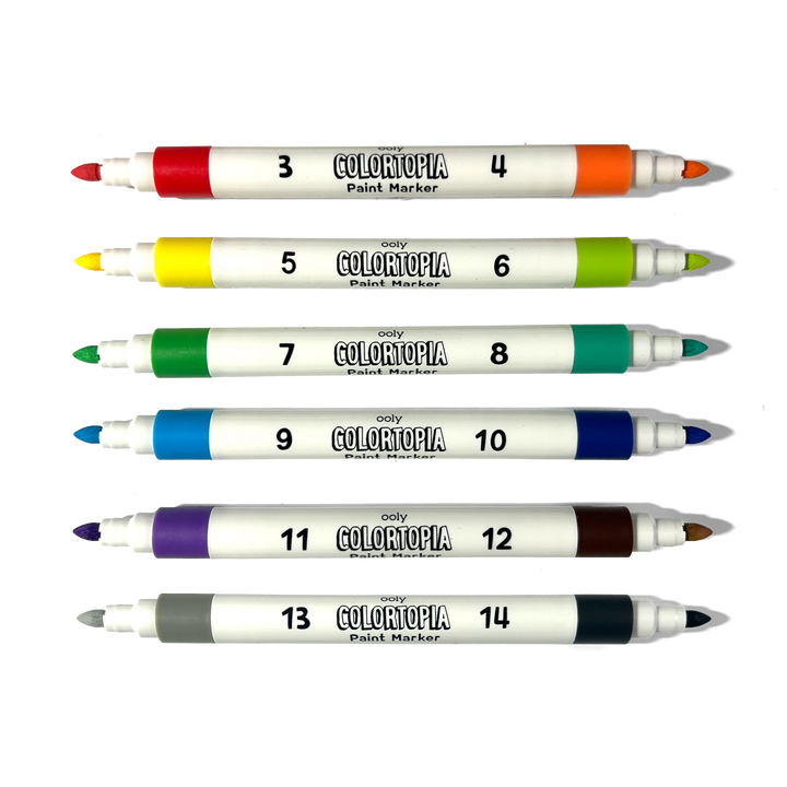 Colortopia Color by Number Paint Marker Kit - Epic Adventure