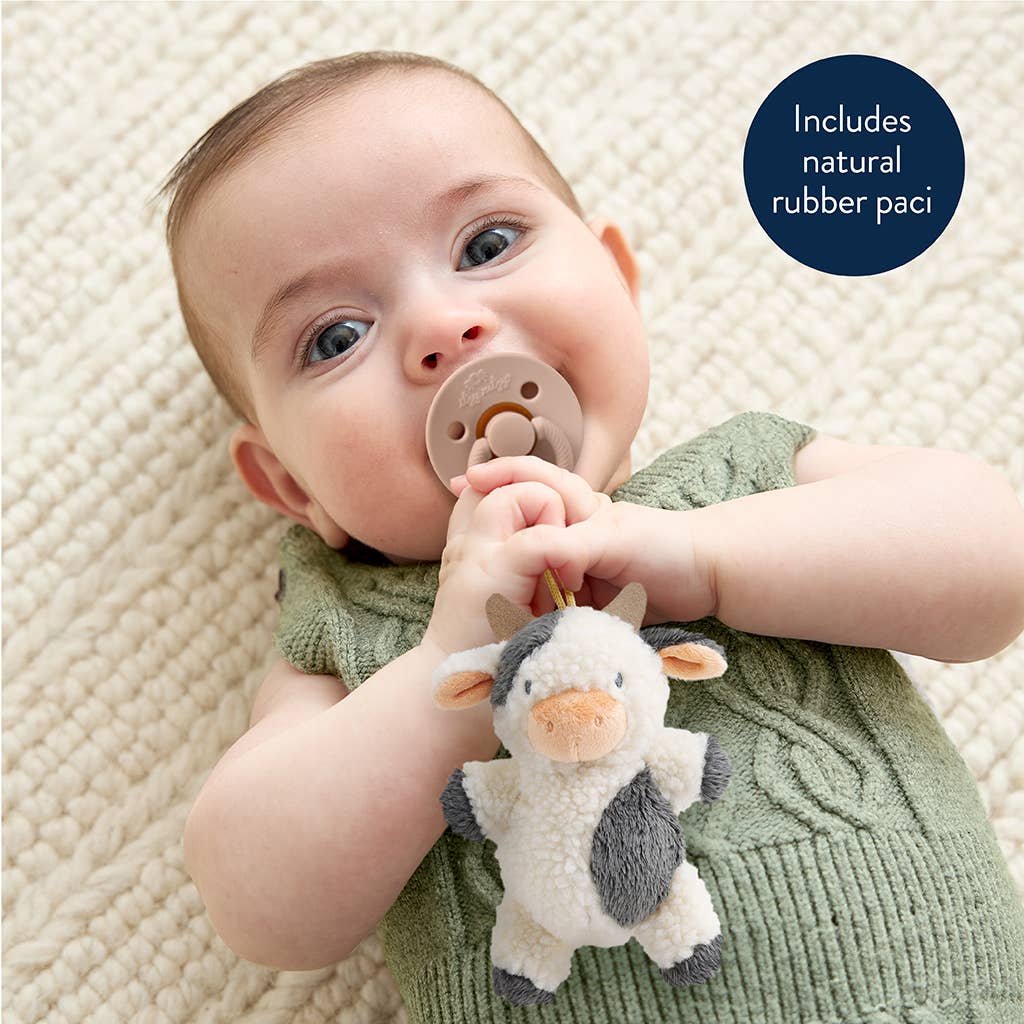 Bitzy Pal Natural Rubber Pacifier &amp; Plush