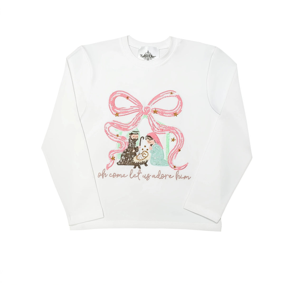 Adore Him Long Sleeve Tee