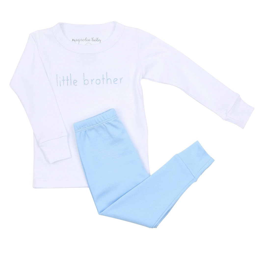 Little Brother Embroidered Long Pajamas