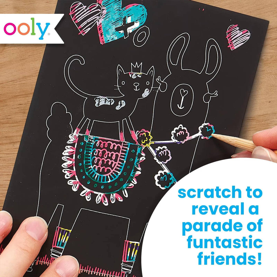 Scratch &amp; Scribble: Mini Kit - Funtastic Friends
