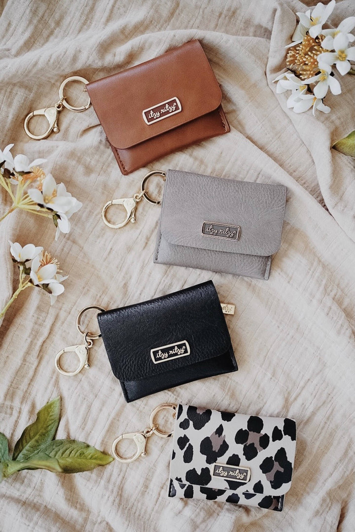 Taupe Itzy Mini Wallet Card Holder