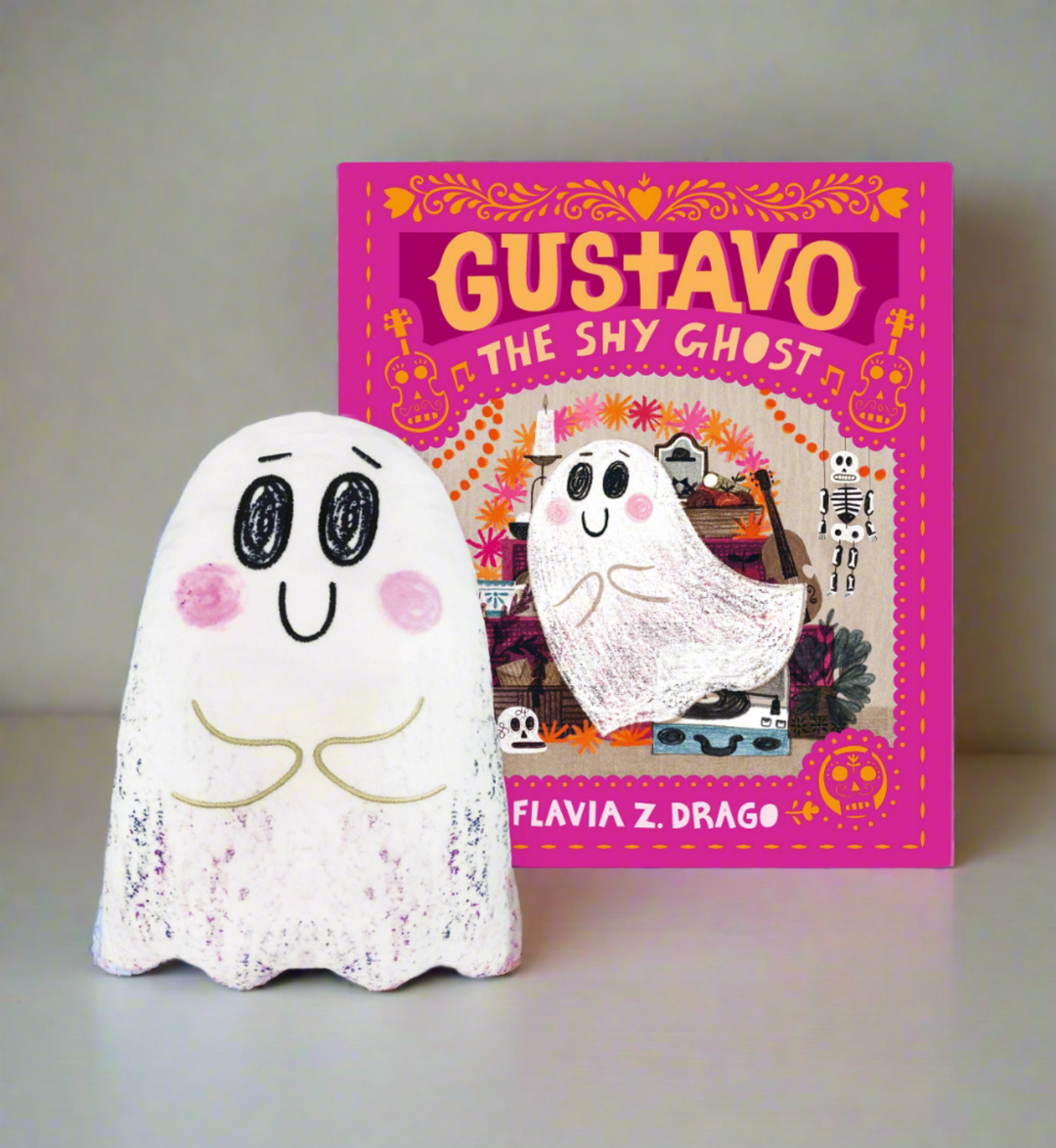 Gustavo, the Shy Ghost 16" Puppet &amp; Hardcover Book Set