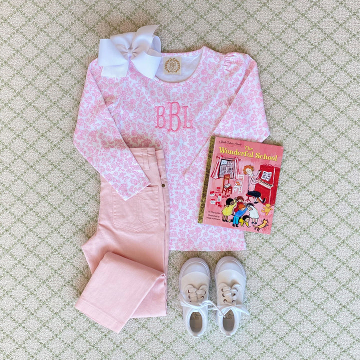 Pep Club Pant (Denim) - Palm Beach Pink