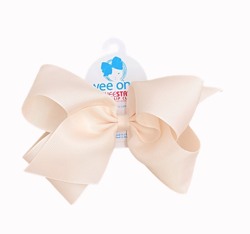 Small Solid Grosgrain Basic Bow