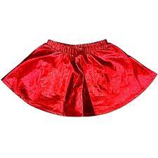 Zoe Metallic Red Skirt
