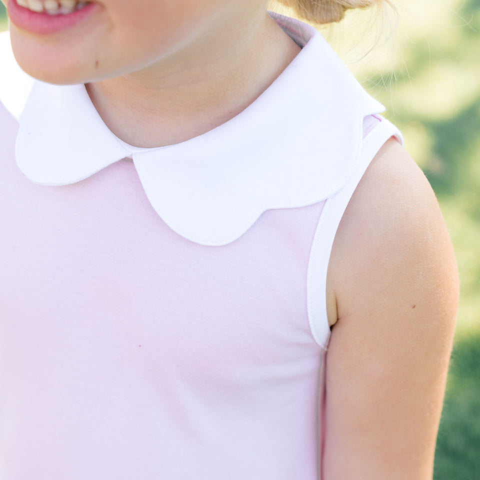 Pink Scalloped Dress