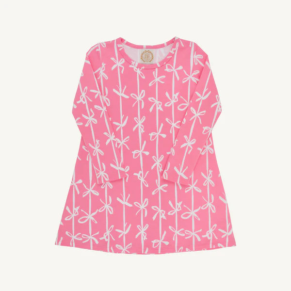 Long Sleeve Polly Play Dress Braselton Bows (Romany Rose)