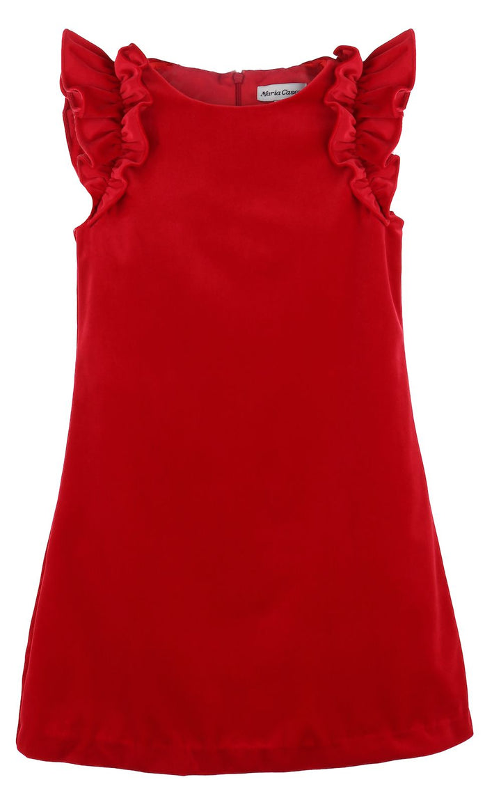 Deluxe Velvet Shift, Red