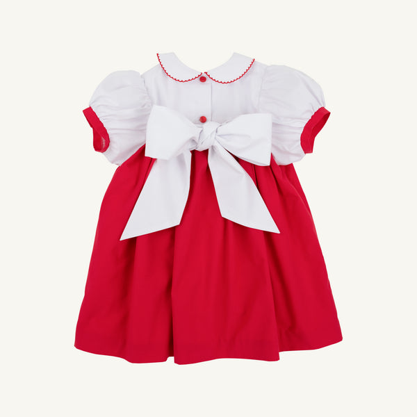 Mary Dal Dress Richmond Red &amp; Worth Avenue White with Christmas Tree