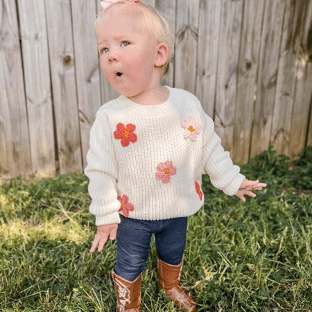 Daisy Toddler Sweater
