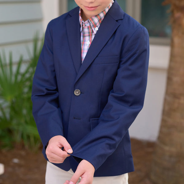 Grandccasion Booker Blazer Nantucket Navy with Tortoise Shell Buttons