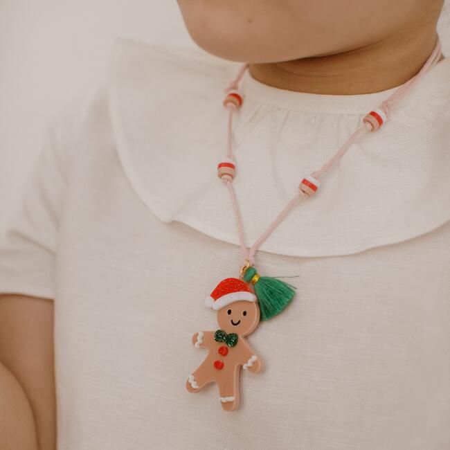 Gingerbread Girl Red Necklace
