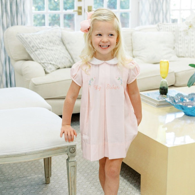 Pink Big Sister Collared Dress