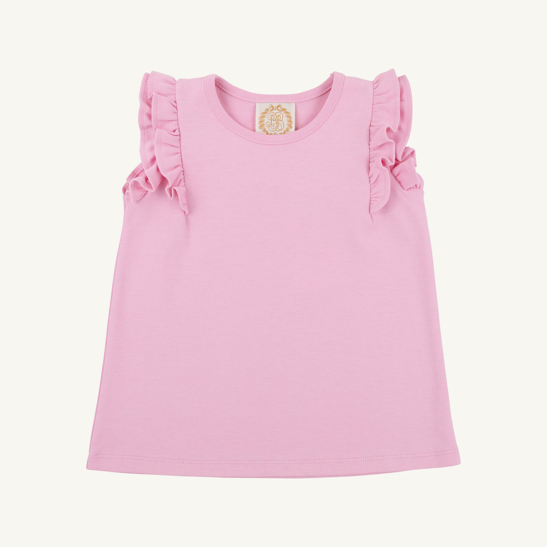 Ruehling Ruffle Top - Pier Party Pink