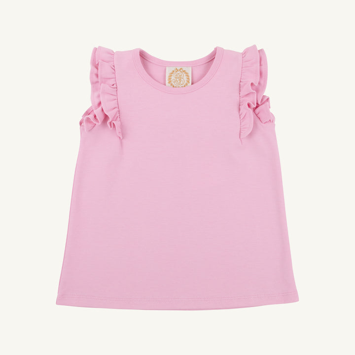 Ruehling Ruffle Top - Pier Party Pink