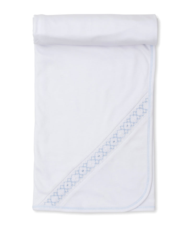 White Hand Smocked Blanket