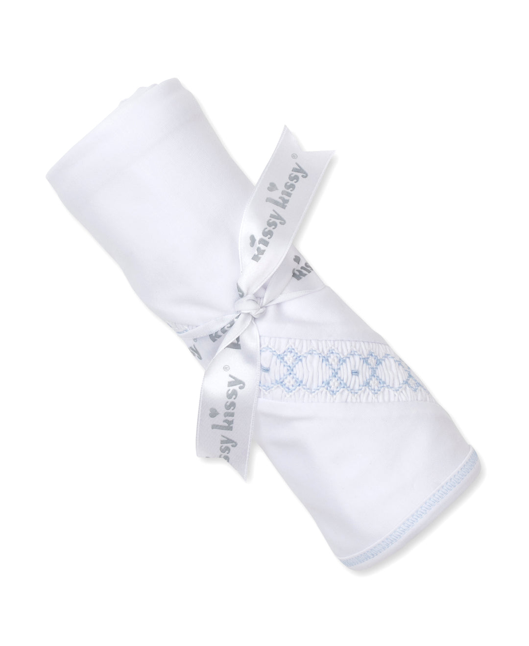 White Hand Smocked Blanket