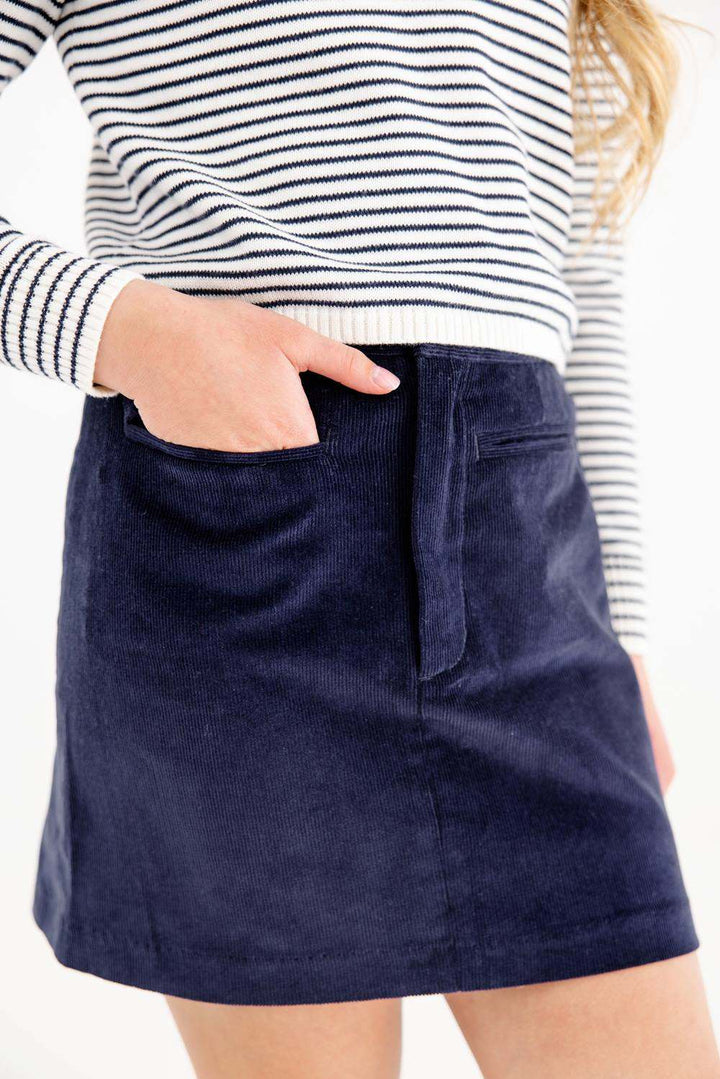 Stevi Skirt Nantucket Navy