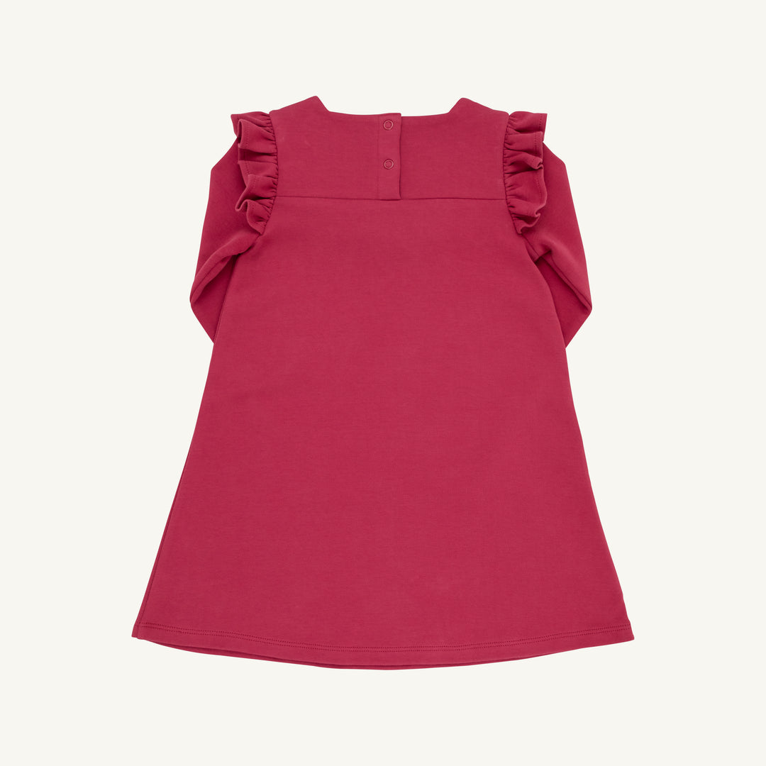 Long Sleeve Darla Dress Begley Berry with Palmetto Pearl