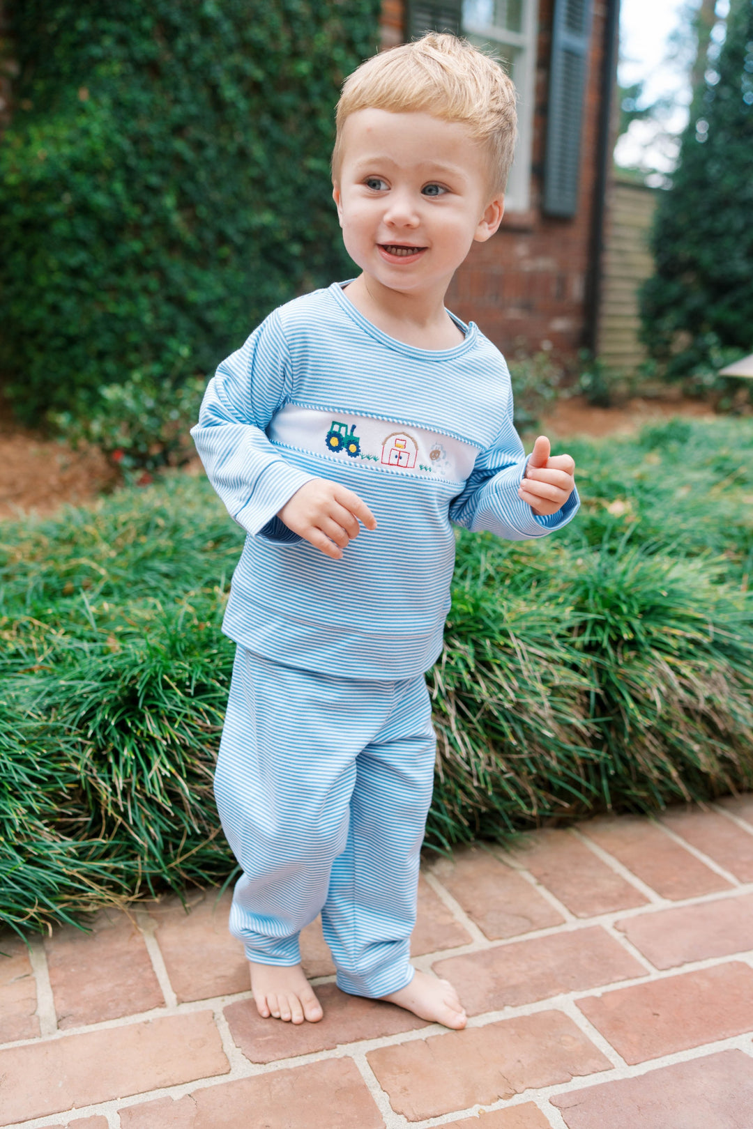 Bayou Play Set Louisville Light Blue Ministripe, Farm