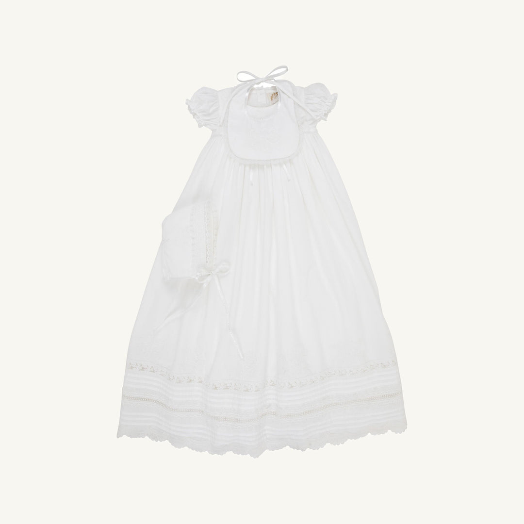 Grandccasion Blessed Christening Gown Set - Girl Worth Avenue White