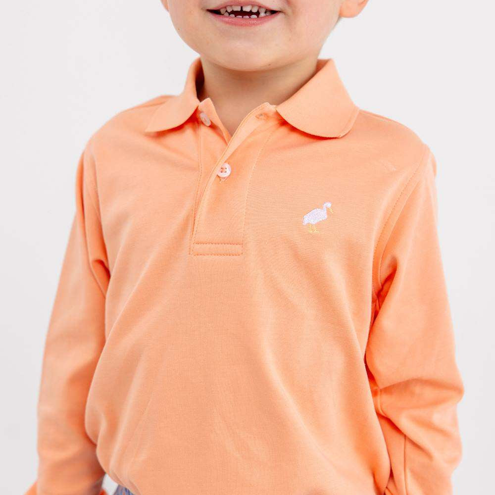 Long Sleeve Prim &amp; Proper Polo Seashore Sherbet