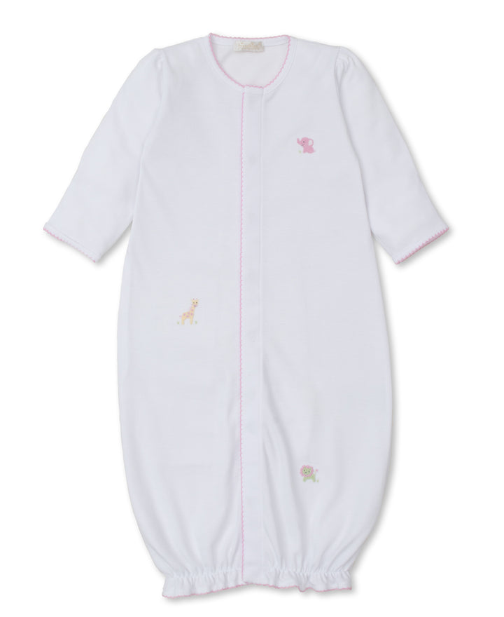 Pink Convertible Gown W/ Hand Embroidery - Jungle Mates