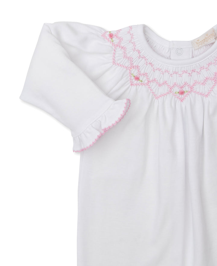 CLB Fall Bishop Footie W/Hand Smocked