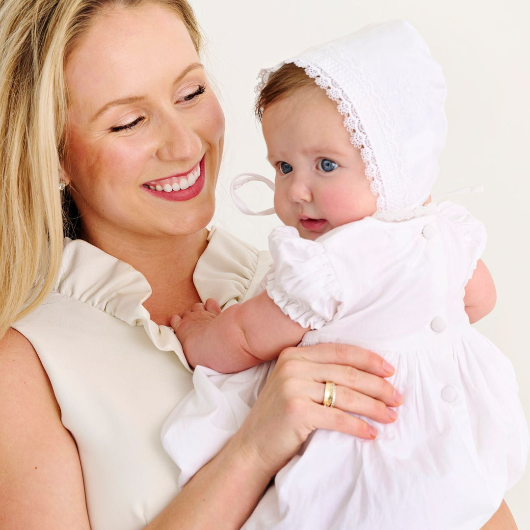 Grandccasion Blessed Christening Gown Set - Girl Worth Avenue White
