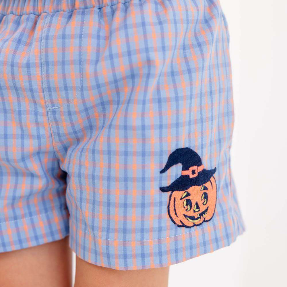 Sheffield Shorts Wheaton Windowpane &amp; Seashore Sherbet with Jackolantern