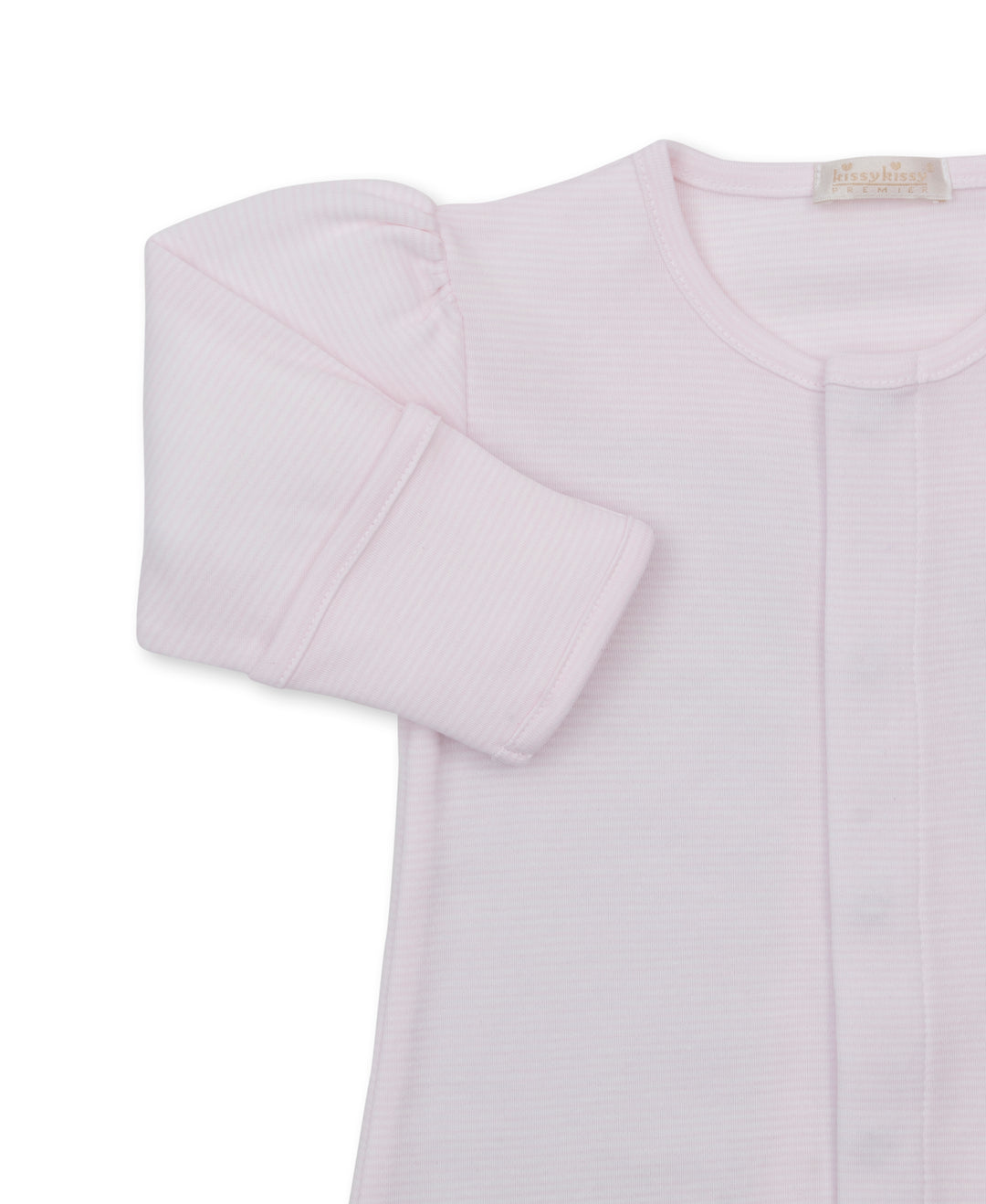 Premier Puppy Paws Pink Hand Embroidered Stripe Convertible Gown