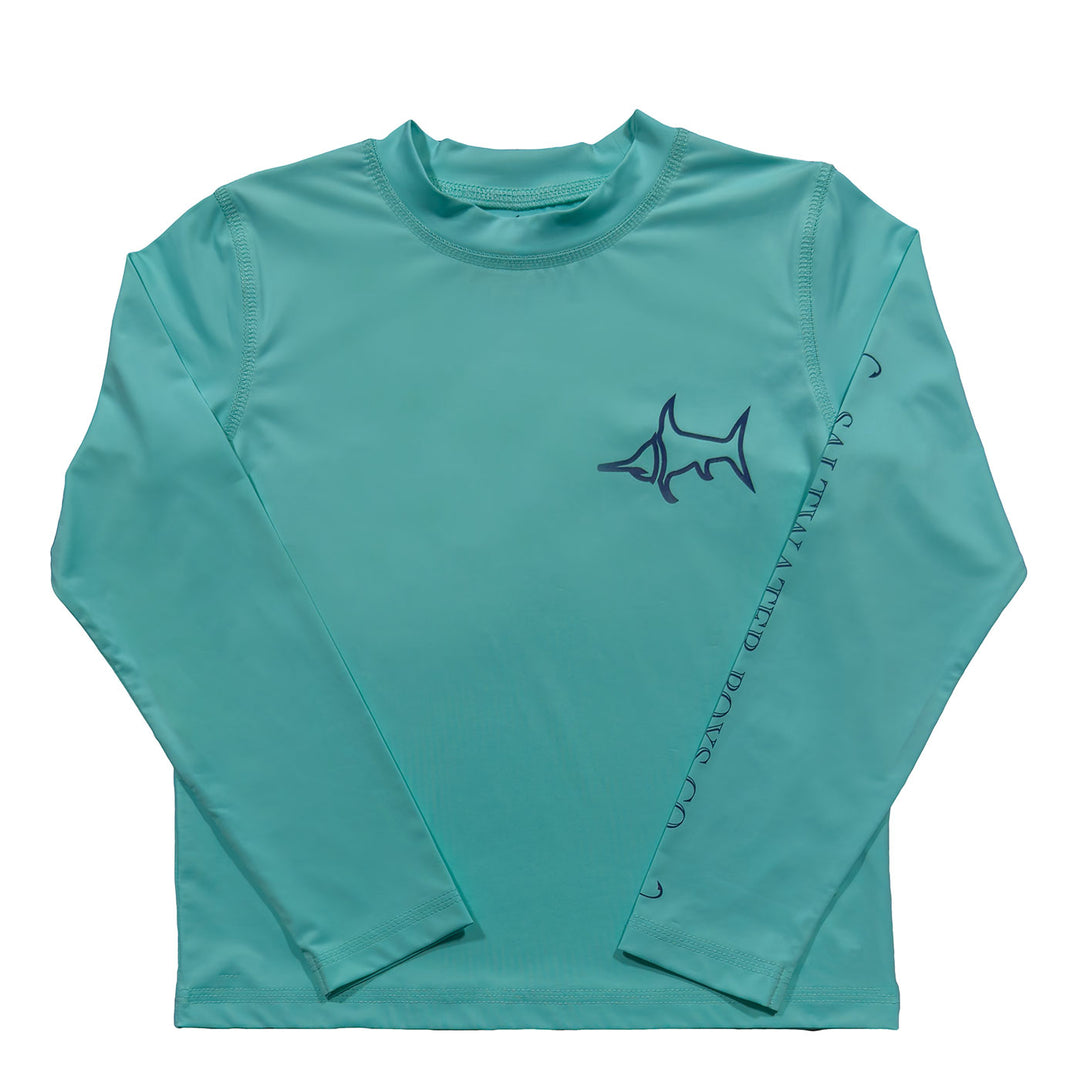 Tybee Rashguard Med Aqua