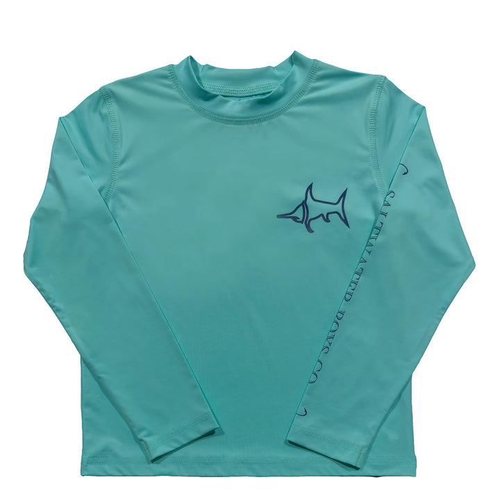 Tybee Rashguard Med Aqua
